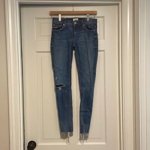 HUDSON distressed denim, size 25